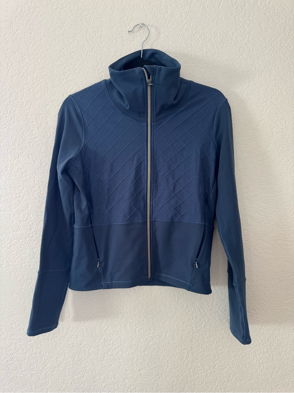 Calia Women’s Navy Quilted Zip-Front Jacket